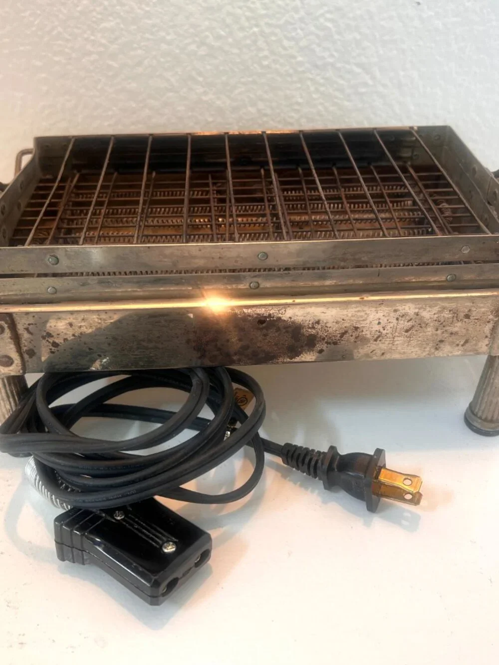 1920's Sunbeam Toaster - Works - Model B Electric Flip Toaster